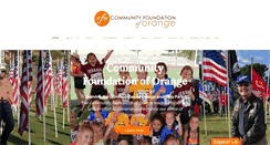 Desktop Screenshot of communityfoundationoforange.org